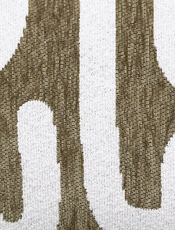 Housse de coussin chenille design