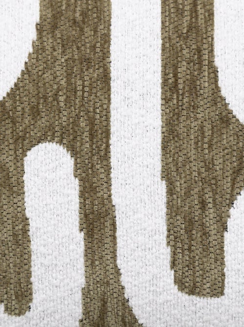 Housse de coussin chenille design - Kiabi