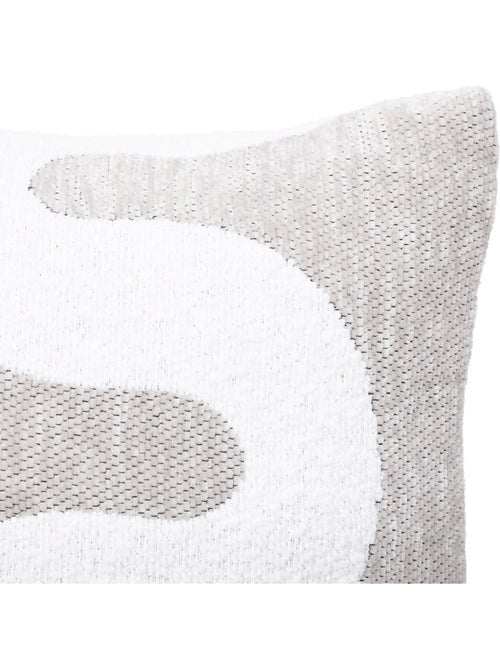 Housse de coussin chenille design - Kiabi