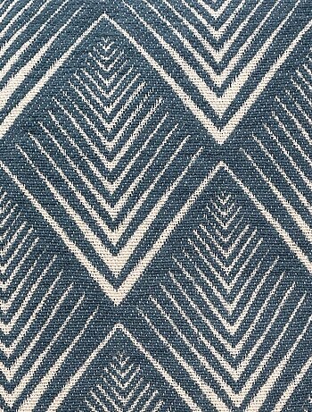 Housse de coussin chenille Géométrique bleu 40x40 cm