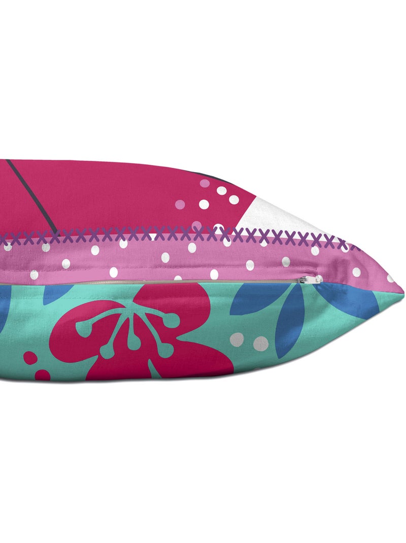 Housse de coussin Cherry blossom "Happyfriday" Multicolore - Kiabi
