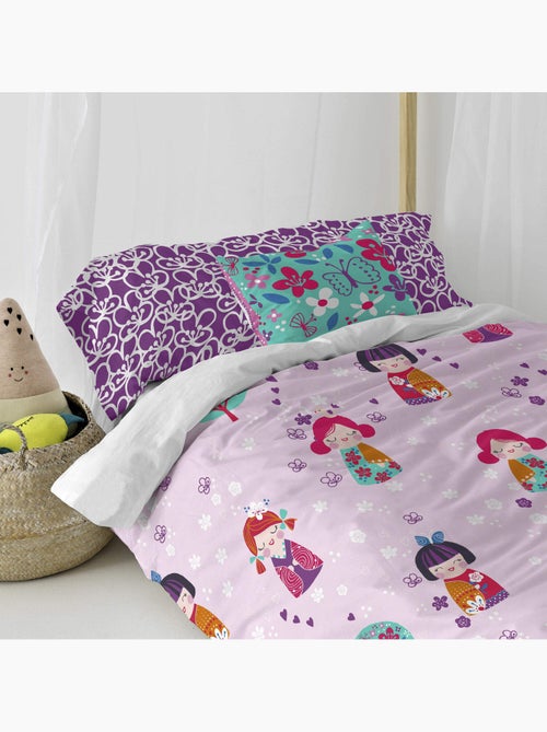 Housse de coussin Cherry blossom "Happyfriday" - Kiabi