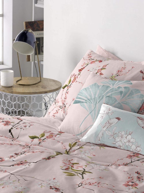 Housse de coussin Chinoiserie rose "Happyfriday" - Kiabi Housse de coussin Chinoiserie rose "Happyfriday" - Kiabi