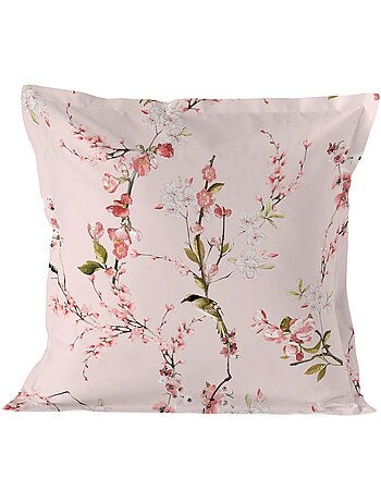Housse de coussin Chinoiserie rose "Happyfriday