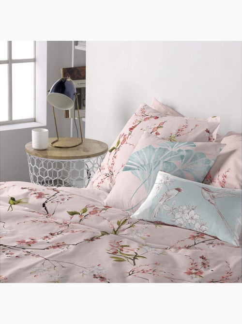 Housse de coussin Chinoiserie rose "Happyfriday" - Kiabi