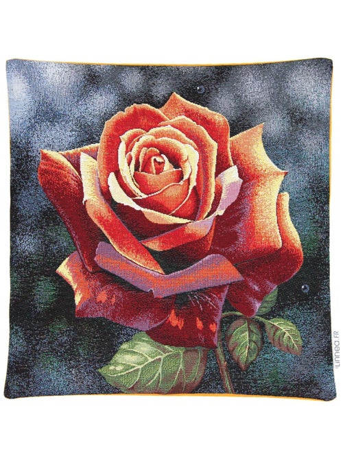 Housse de coussin cm ADRANO Rose chatoyante - polycoton, acrylique - Kiabi