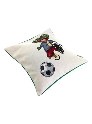 Housse de coussin cm GRAZIE Grenouille footballeuse - polycoton, acrylique
