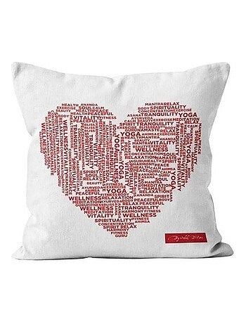 Housse de coussin Cœur 40x40 cm