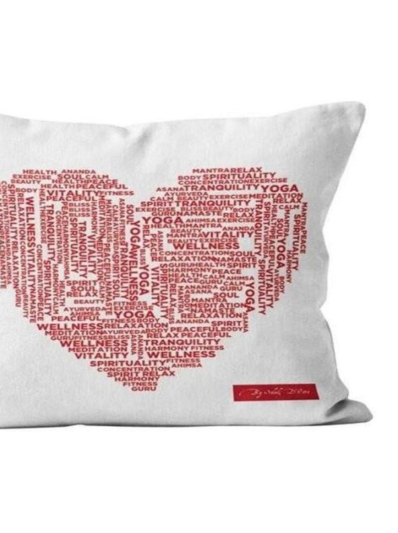 Housse de coussin Cœur 40x40 cm Blanc - Kiabi