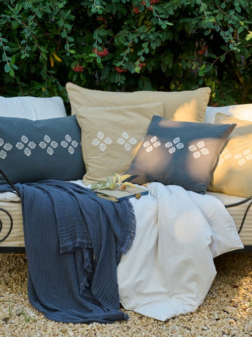Housse de coussin collection BANDANAS - Kiabi