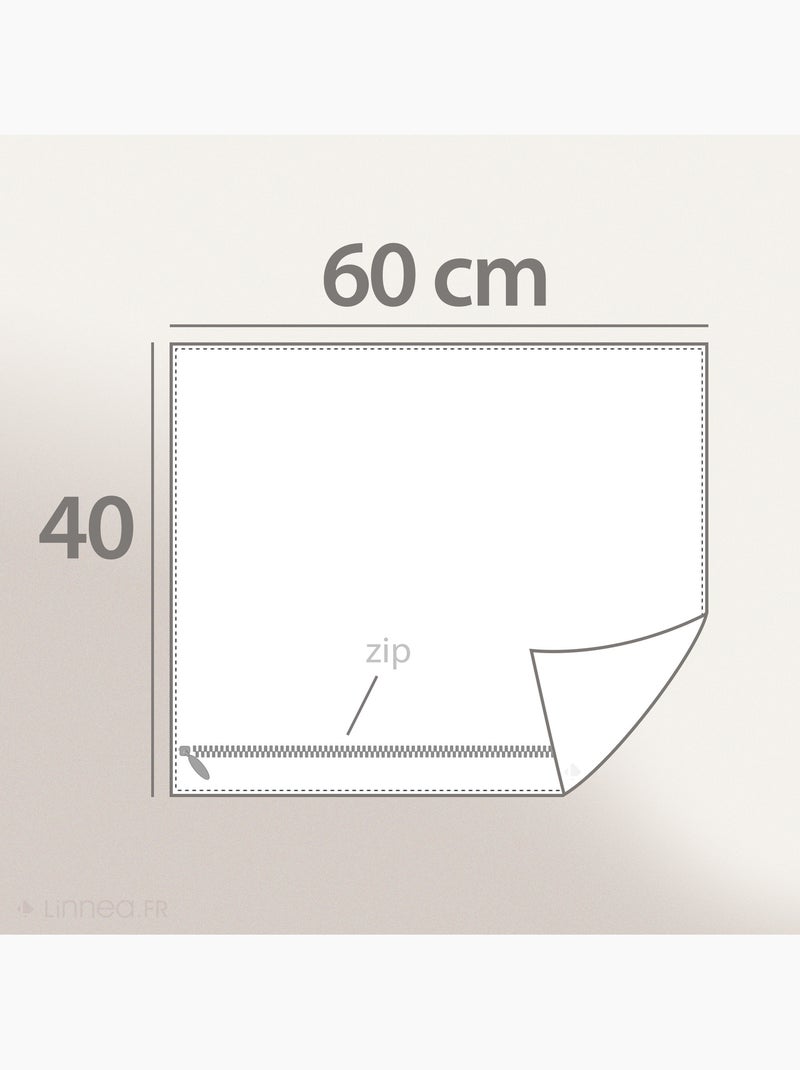 Housse de coussin collection BANDANAS Bleu marine - Kiabi