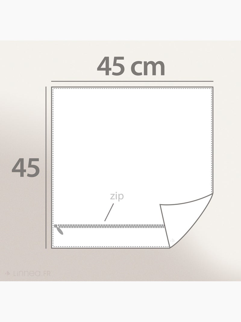 Housse de coussin collection BANDANAS Camel - Kiabi