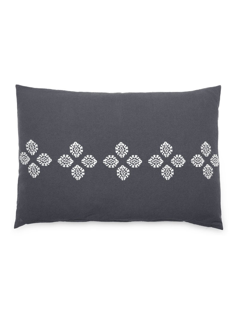 Housse de coussin collection BANDANAS Noir Noir - Kiabi