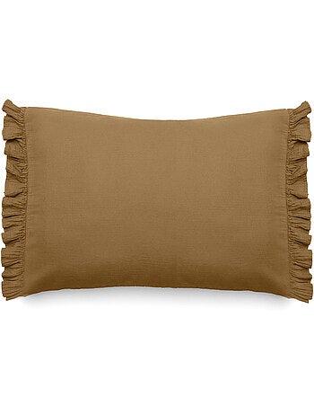 Housse de coussin collection ELZA 2 volants