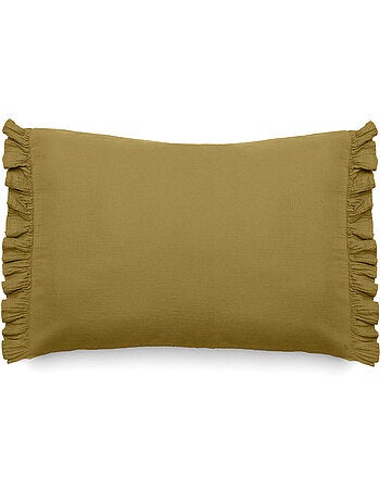 Housse de coussin collection ELZA 2 volants