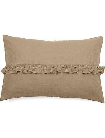 Housse de coussin collection ELZA Volant central