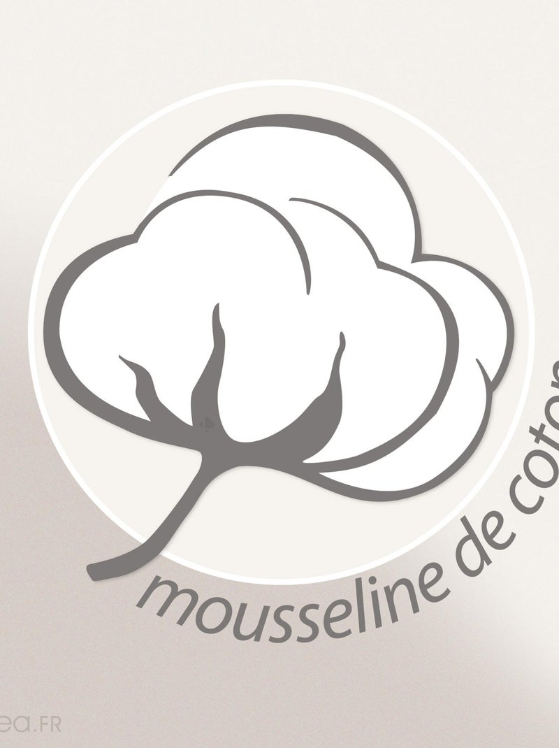 Housse de coussin collection ELZA Volant central Marron foncé - Kiabi