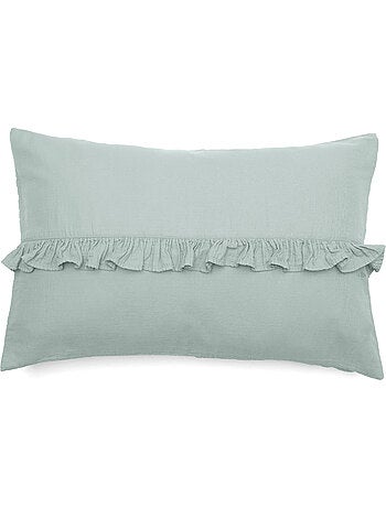 Housse de coussin collection ELZA Volant central