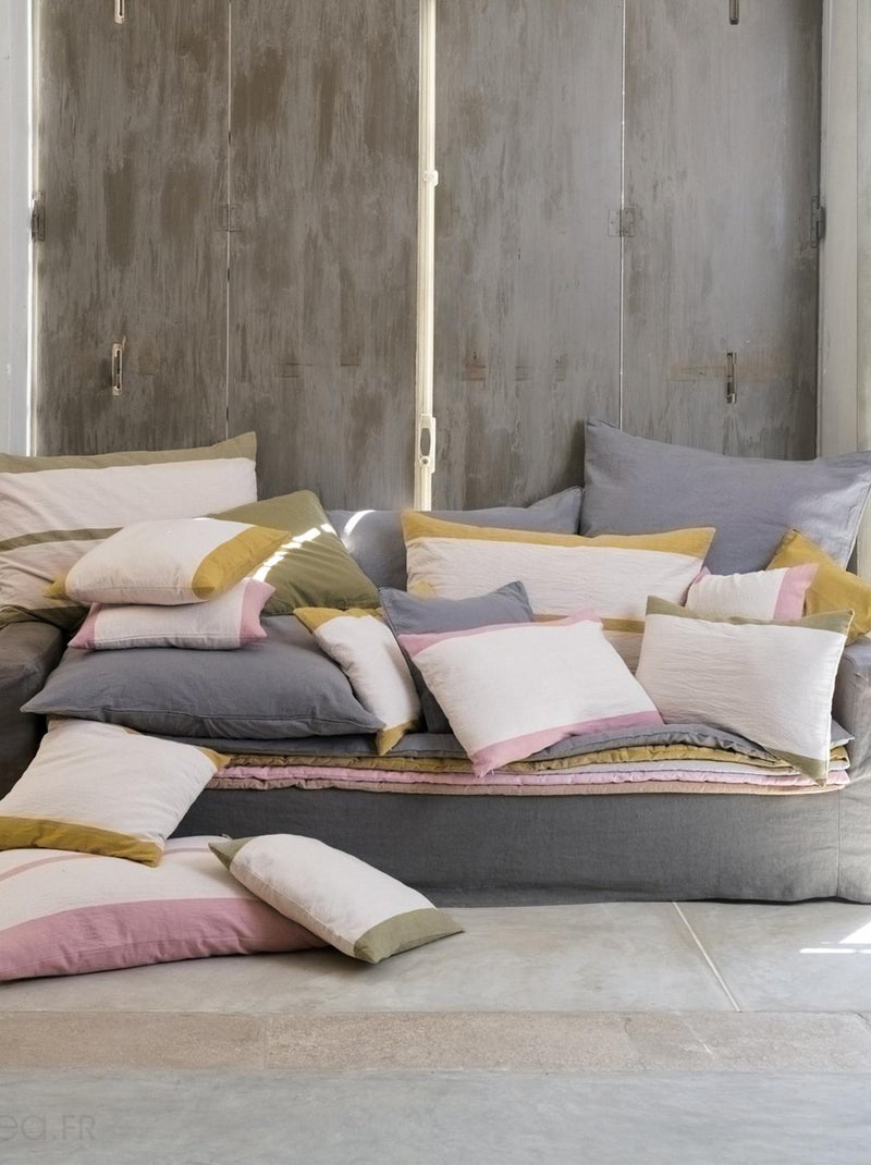 Housse de coussin collection JANIS Vert bouteille - Kiabi