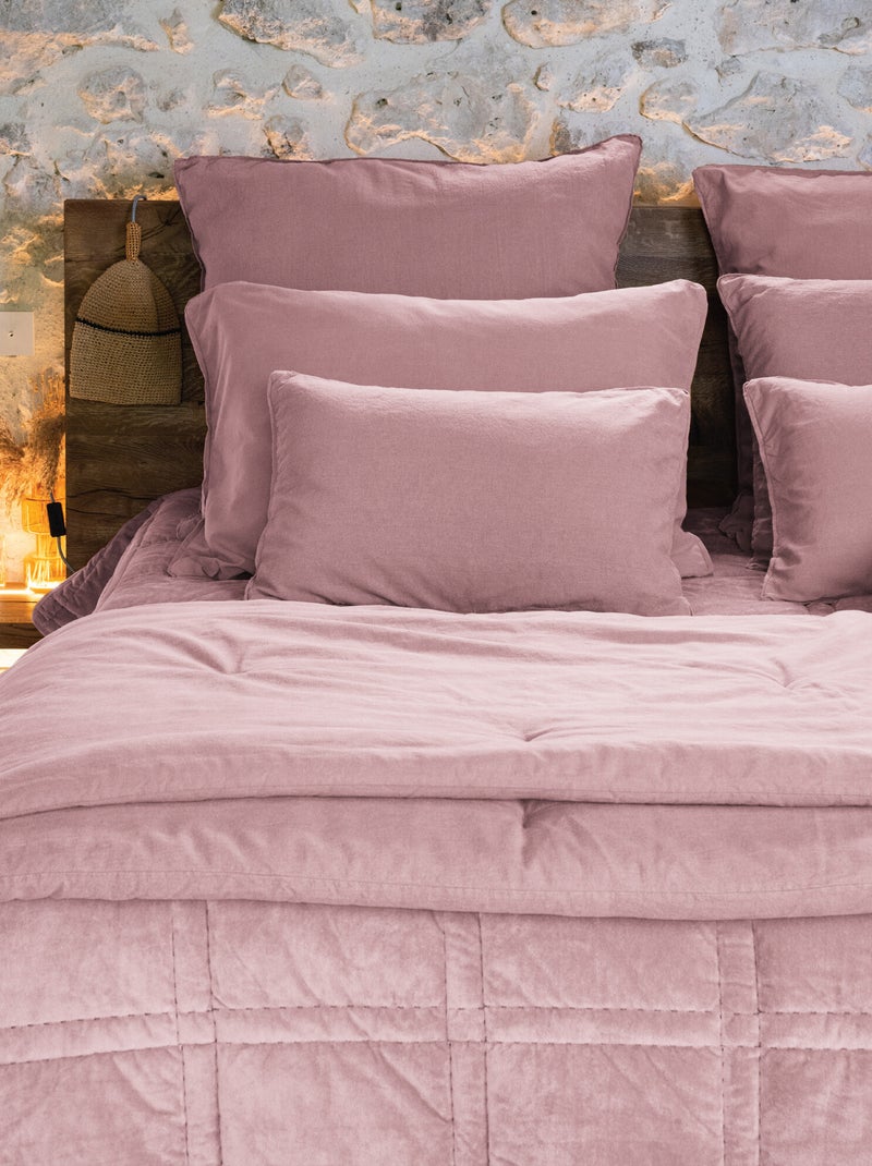 Housse de coussin collection OPERA DECO Rose - Kiabi