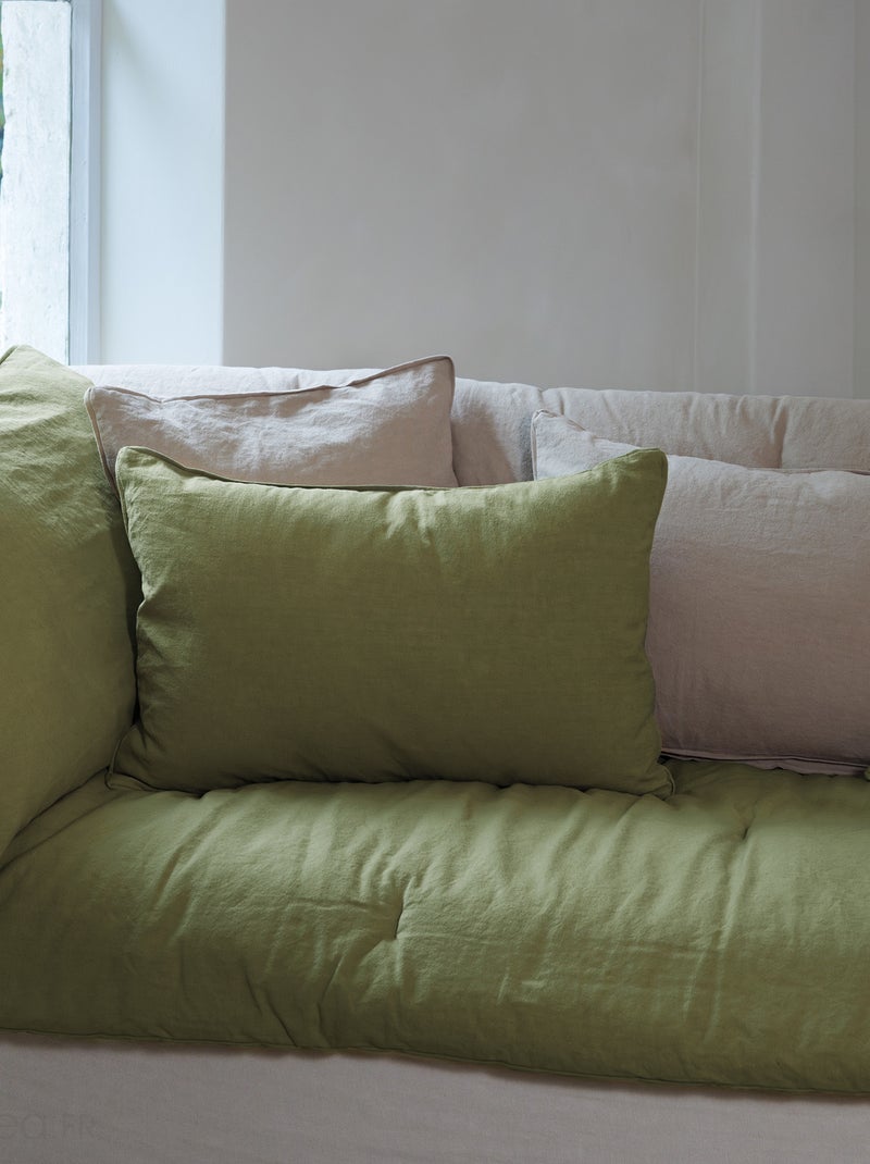 Housse de coussin collection OPERA DECO Vert bouteille - Kiabi