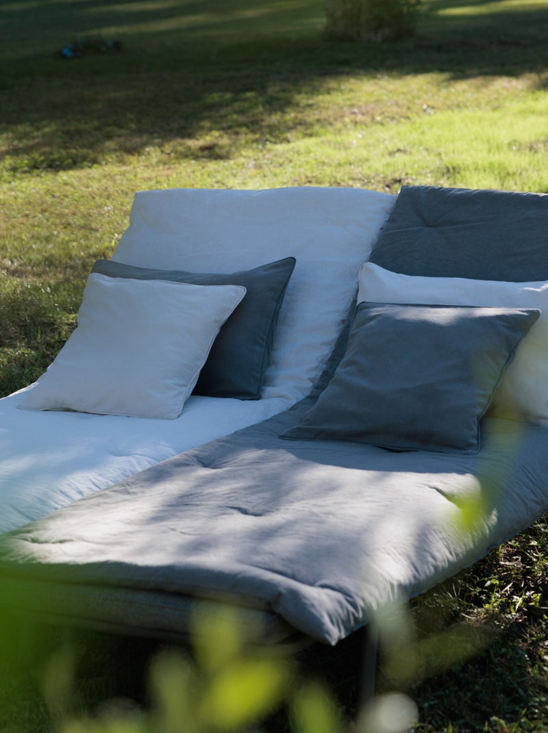 Housse de coussin collection OPERA DECO Vert tilleul - Kiabi