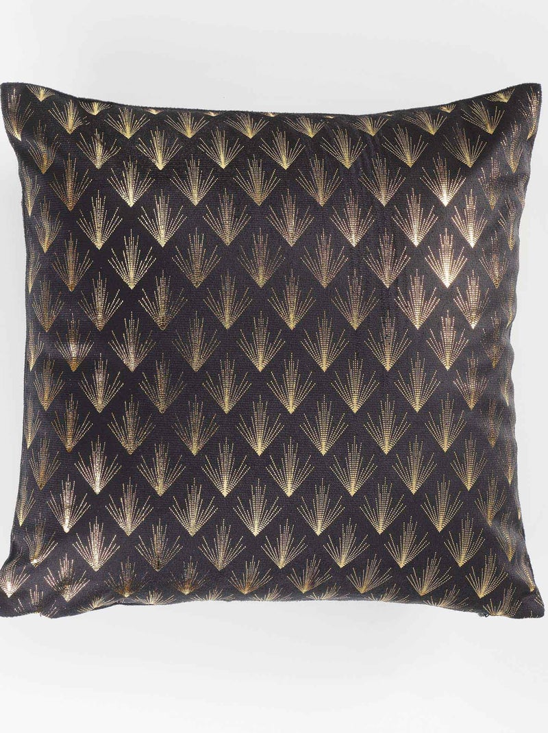 Housse de coussin Collection Queen Noir - Kiabi