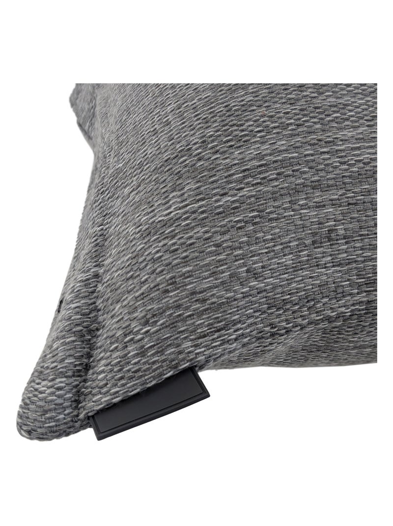 Housse de coussin collection SYRACUSE Gris froid - Kiabi