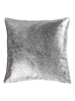 Housse de coussin Collection Velours Argent Brillant C1062