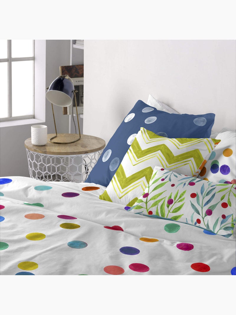 Housse de coussin Confetti "Happyfriday" Multicolore - Kiabi