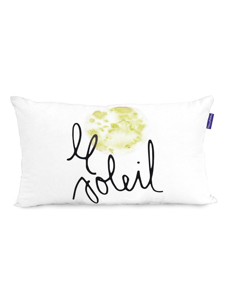 Housse de coussin Constellation "Happyfriday" Blanc - Kiabi