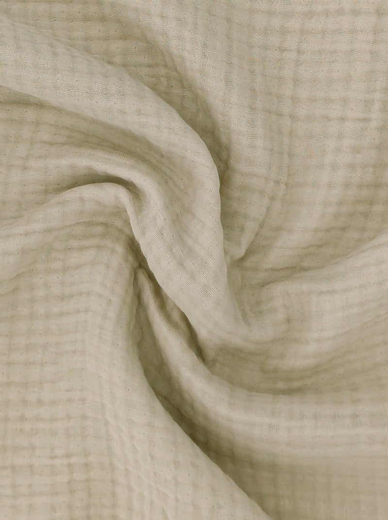 Housse de coussin coton collection PAROS Beige foncé - Kiabi