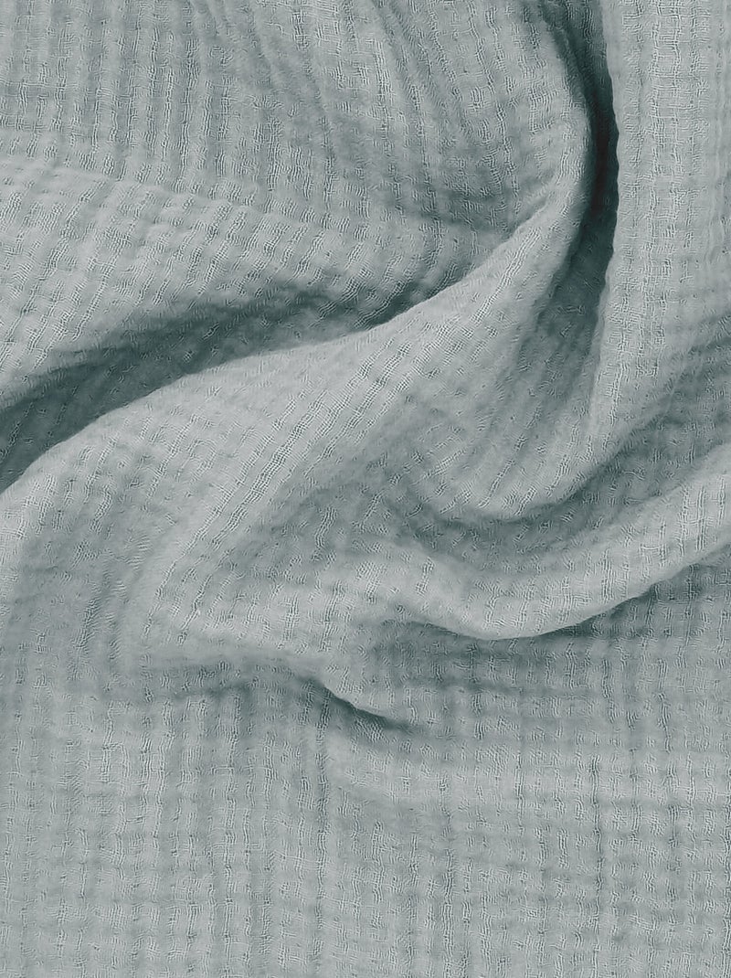 Housse de coussin coton collection PAROS Vert anis - Kiabi