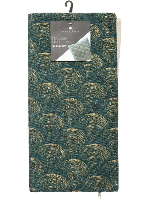 Housse de coussin coton et chenille CHIARA - Kiabi