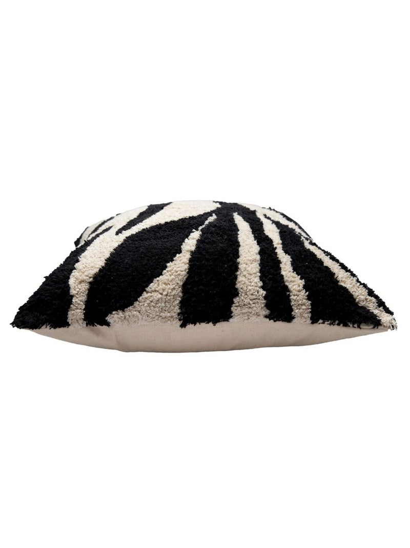 Housse de coussin coton Noir - Kiabi