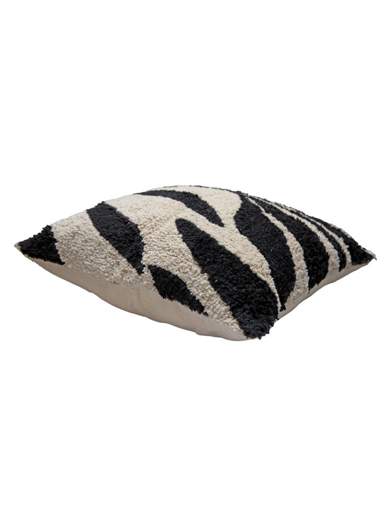 Housse de coussin coton Noir - Kiabi