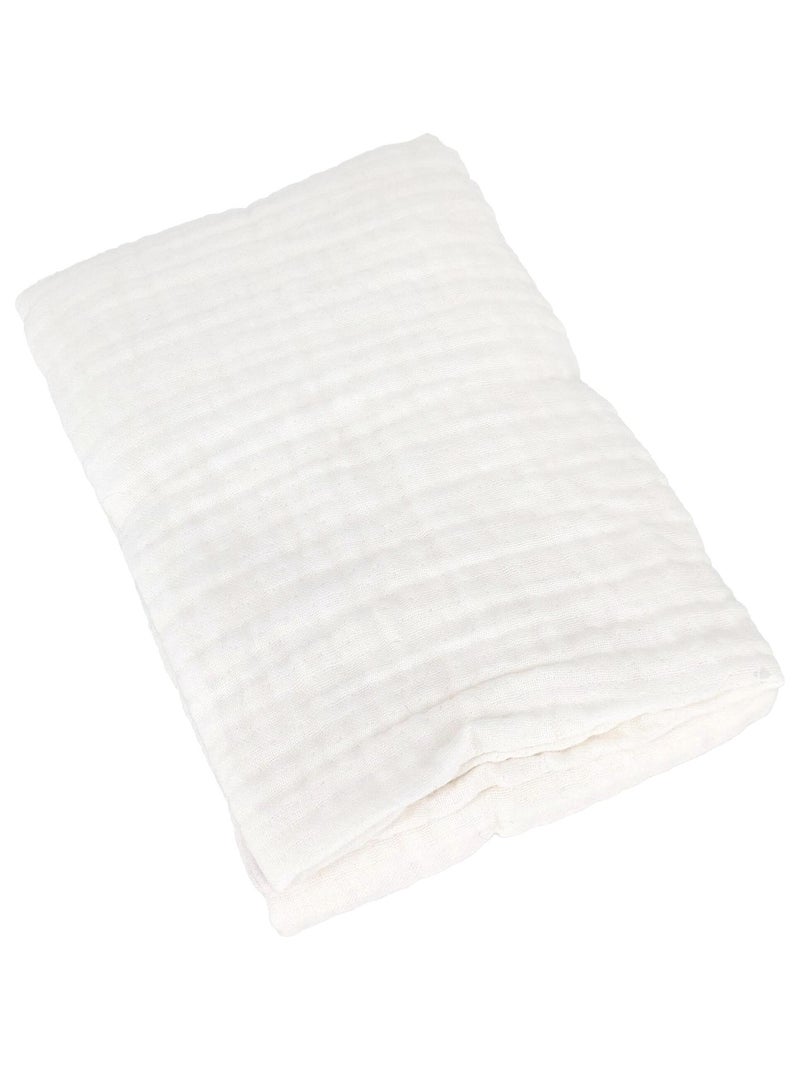 Housse de coussin coton PAROS Blanc - Kiabi