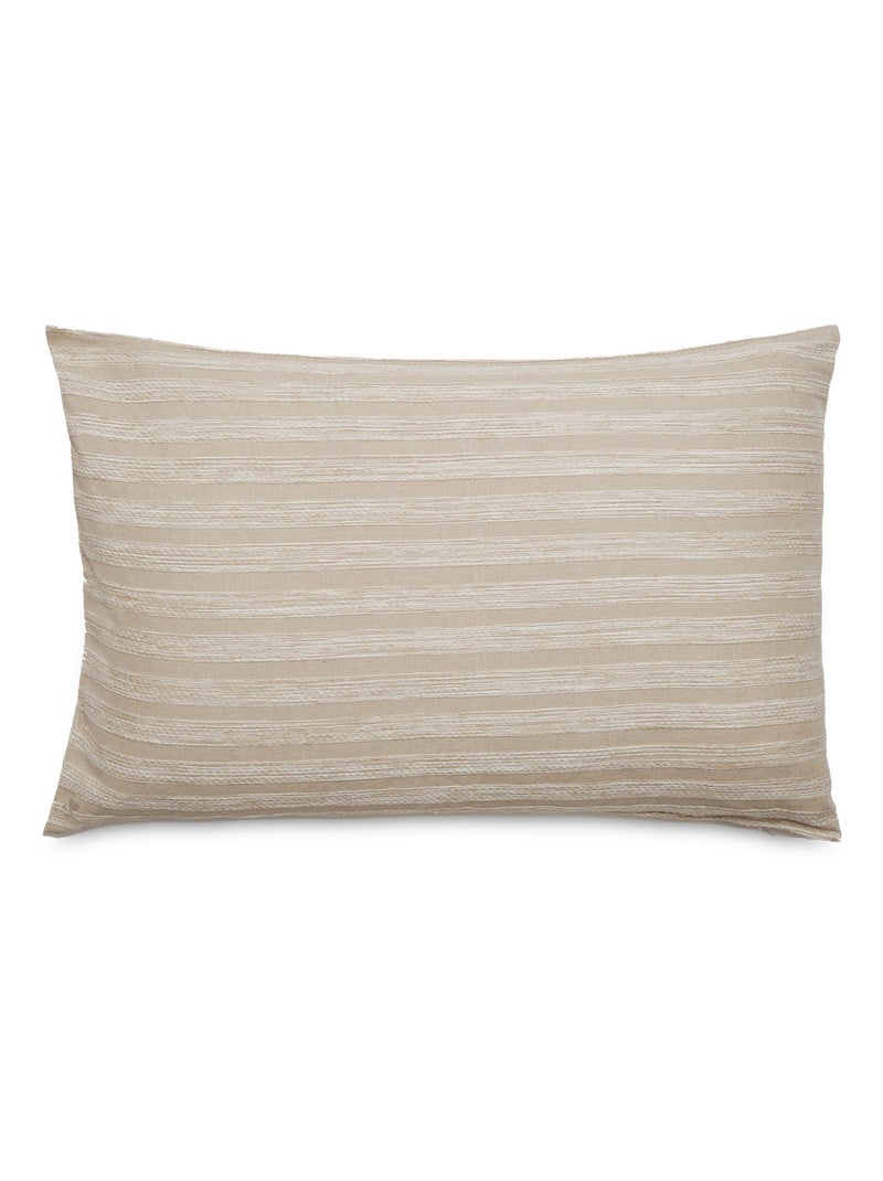 Housse de coussin coton SILOE Beige grès - Kiabi
