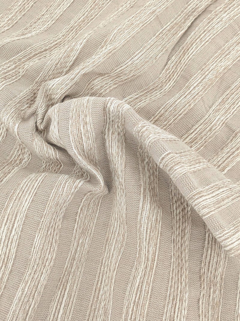 Housse de coussin coton SILOE Beige grès - Kiabi