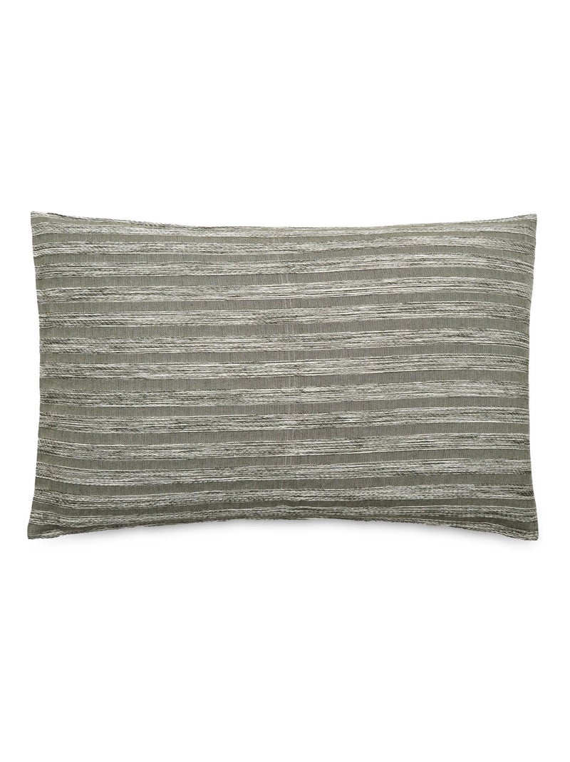 Housse de coussin coton SILOE Kaki - Kiabi