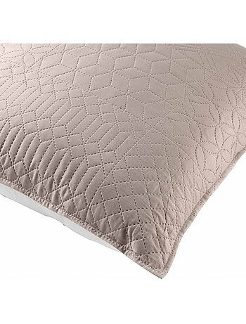 Housse de coussin Cottage 45 cm lin et blanc