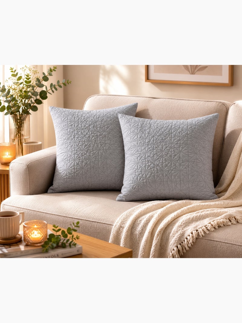Housse de coussin cottage charmant Gris - Kiabi