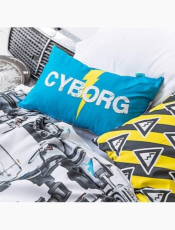 Housse de coussin cyborg "happyfriday