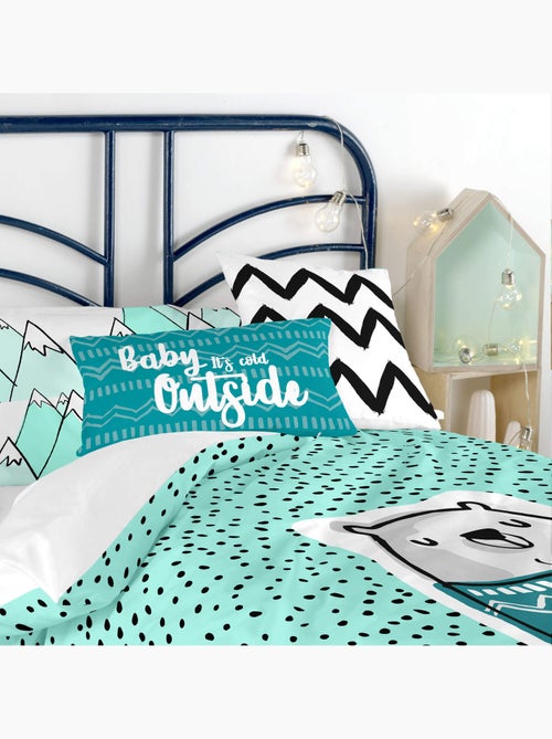 Housse de coussin Daddy bear "Happyfriday" - Kiabi