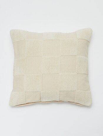 Housse de coussin 'damier' - Kiabi Home