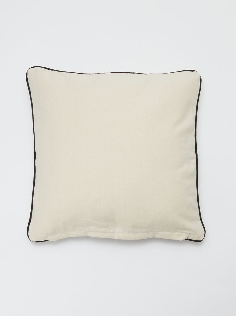 Housse de coussin damier - Kiabi Home Blanc - Kiabi