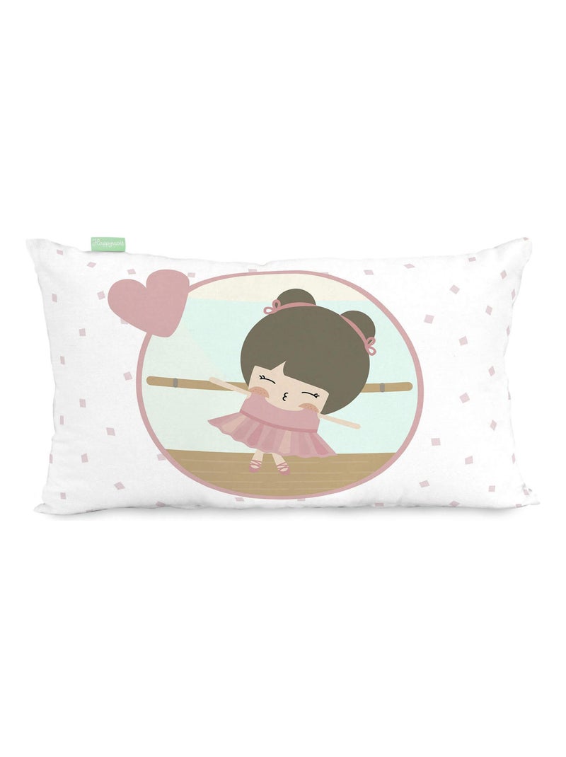 Housse de coussin Dancing "Happyfriday" Blanc - Kiabi