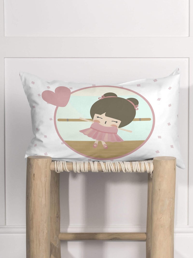 Housse de coussin Dancing "Happyfriday" Blanc - Kiabi