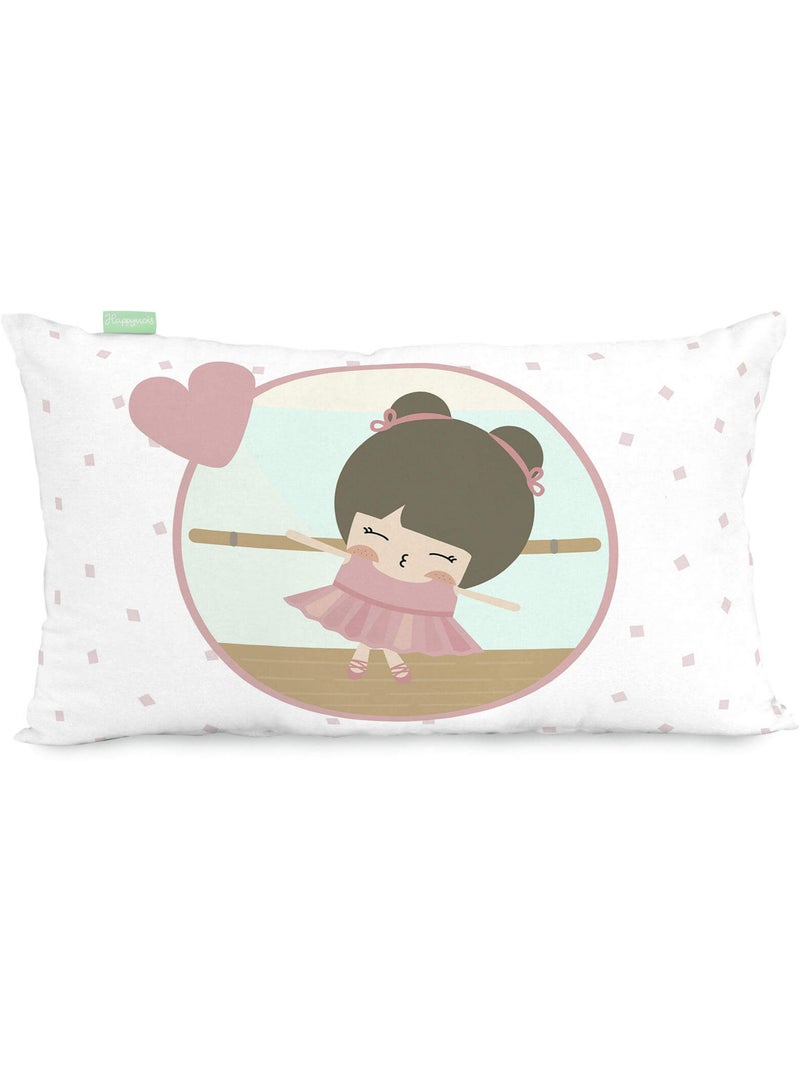Housse de coussin Dancing "Happyfriday" Multicolore - Kiabi