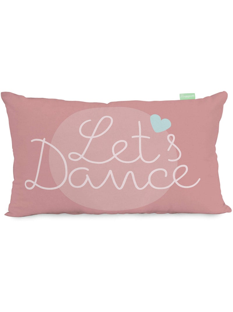 Housse de coussin Dancing "Happyfriday" Multicolore - Kiabi